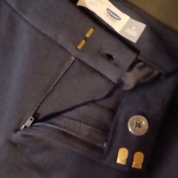 🆕 NWT Old Navy straight leg dress pants navy blue - Picture 5 of 8